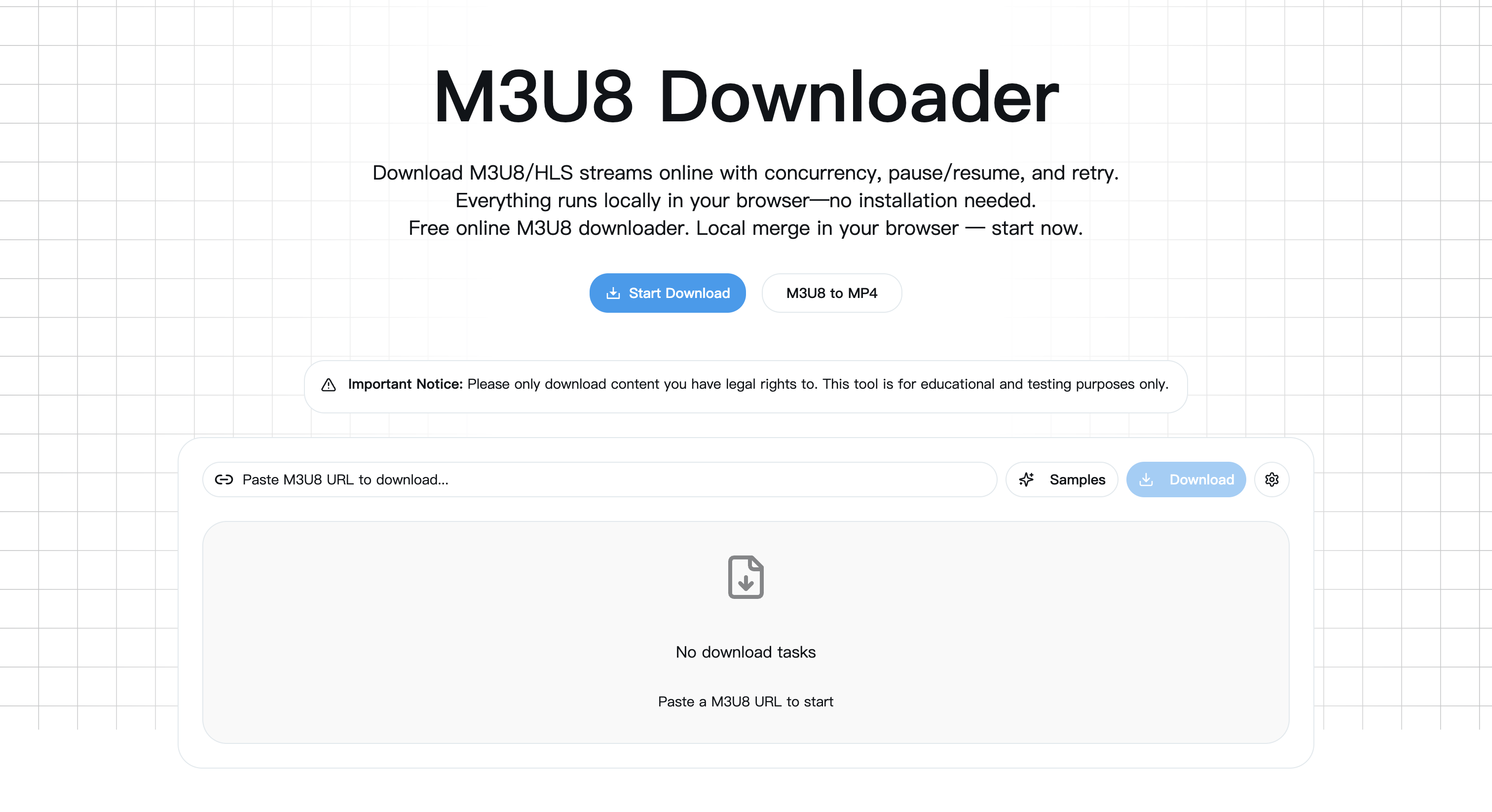 M3U8 Downloader Usage Example