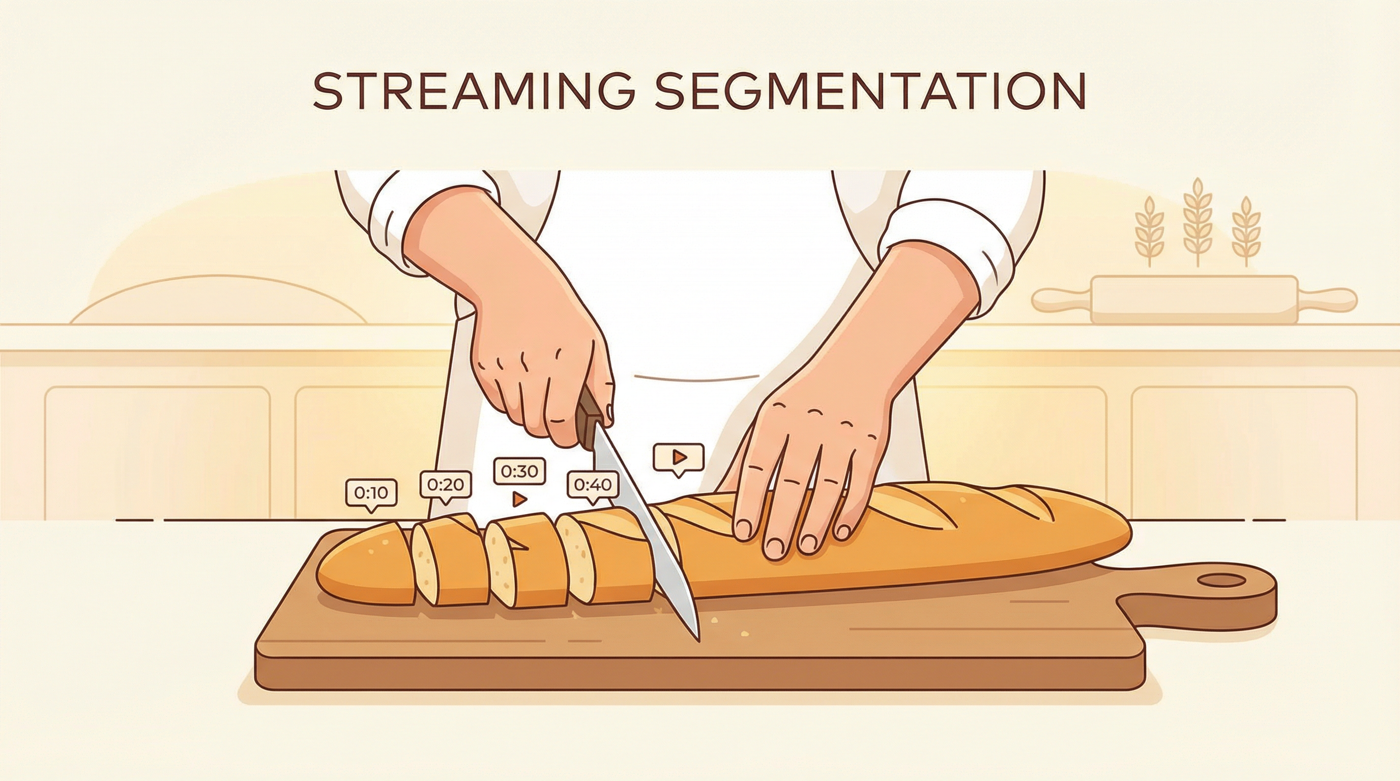 Bread slicing metaphor: HLS slices video into small pieces